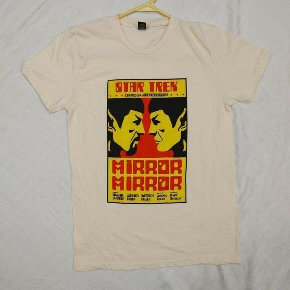 Star Trek Mirror Mirror off-white t-shirt size small Loot Crate Exclusive - Picture 1 of 6